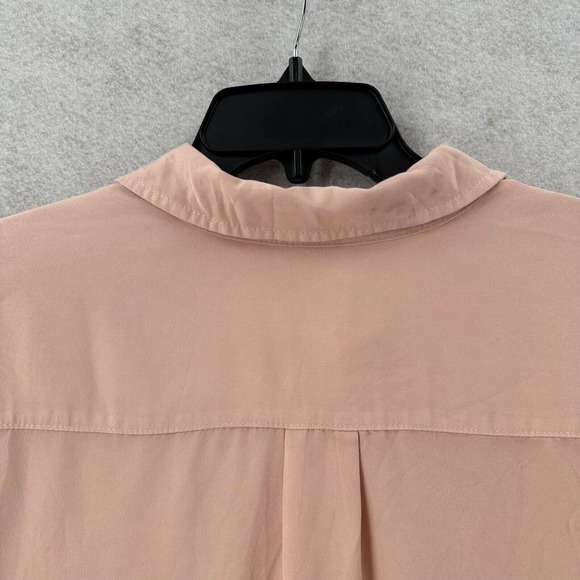 Chicos Button Shirt Womens 2 (US Large) Blush Pink Roll Tab Sleeves - Picture 10 of 15